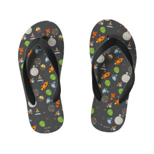 Space Pattern Kid's Thongs