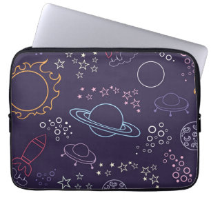 Space pattern laptop sleeve