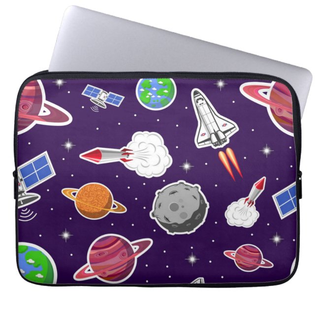 Space pattern laptop sleeve (Front)