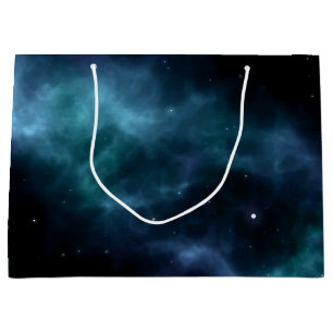 Space pattern large gift bag