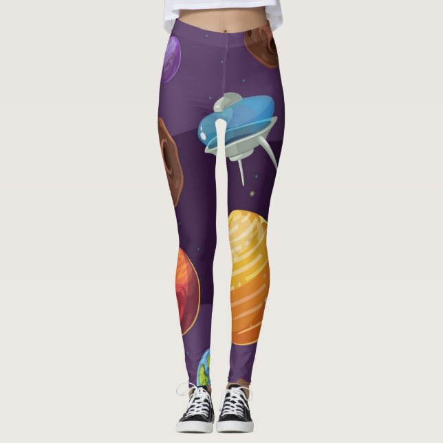Space pattern leggings (Front)