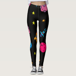 Space pattern leggings