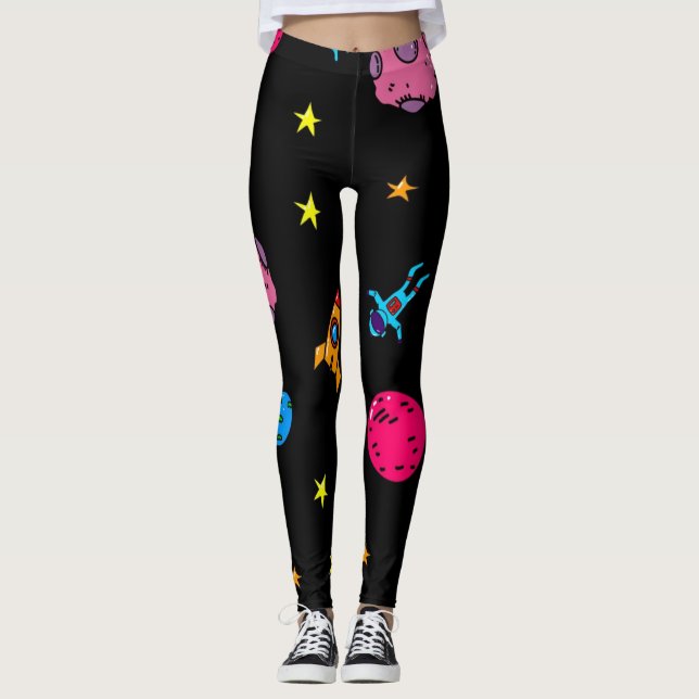 Space pattern leggings (Front)