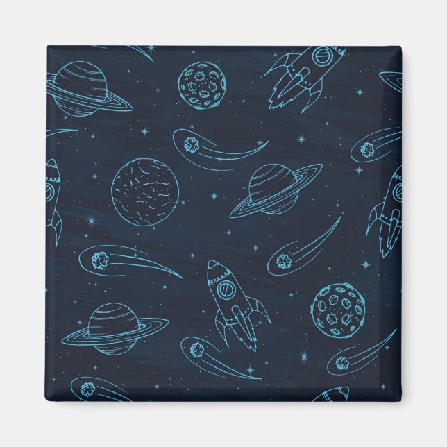 Space pattern magnet (Front)