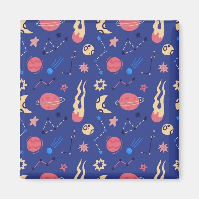 Space pattern magnet (Front)