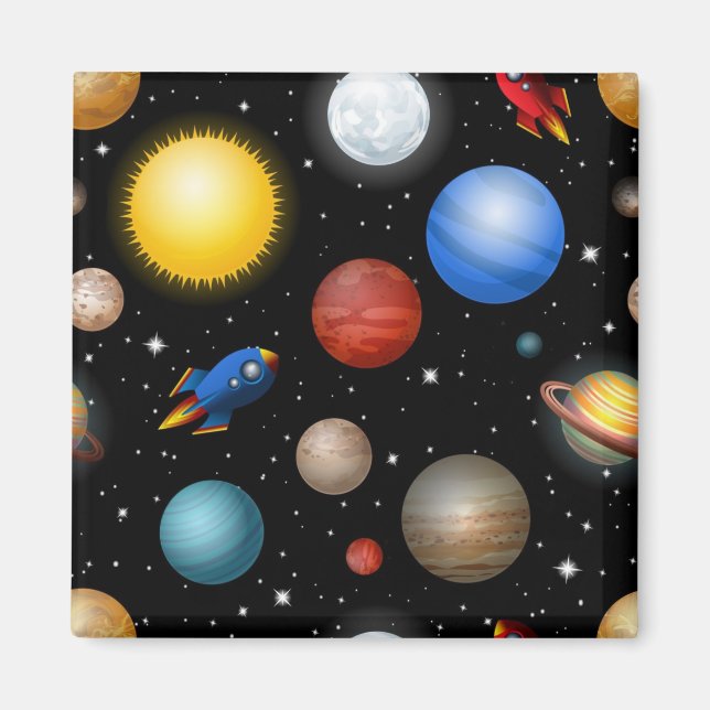 Space pattern magnet (Front)