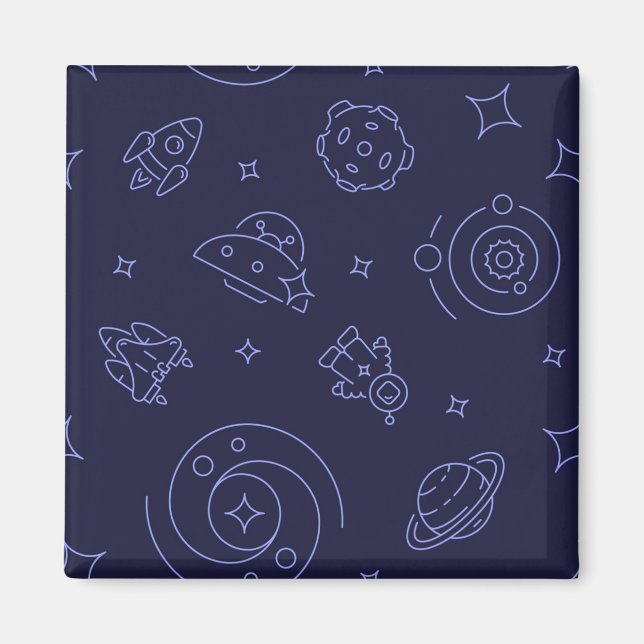 Space pattern magnet (Front)