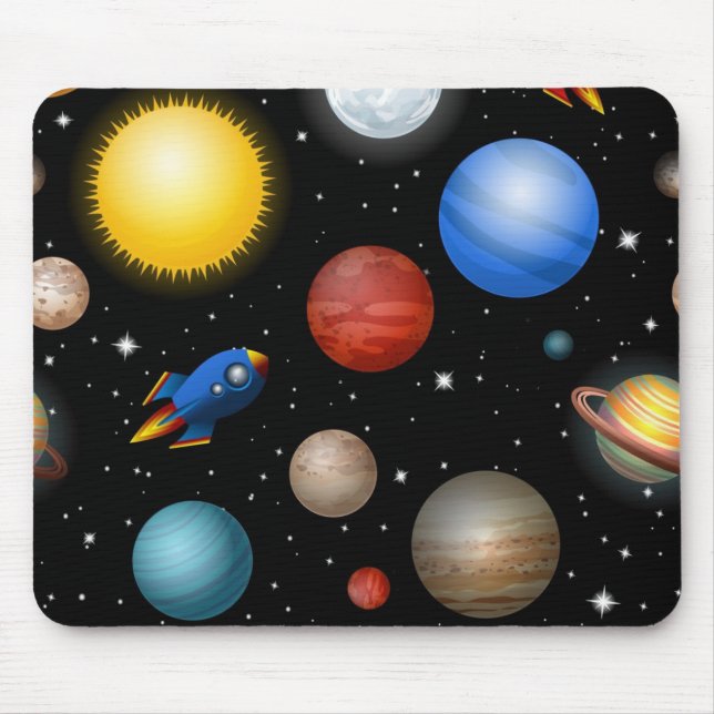 Space pattern mouse pad (Front)