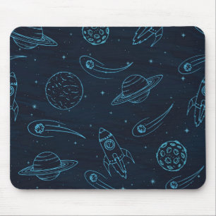 Space pattern mouse pad