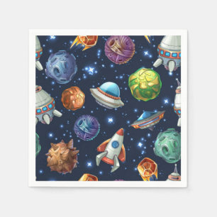 Space pattern napkin
