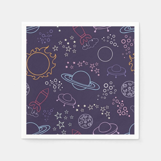 Space pattern napkin (Front)