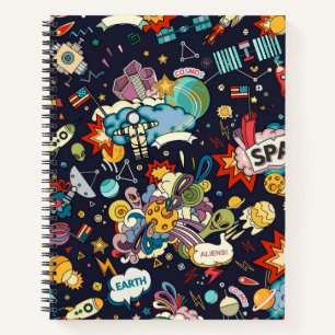 Space pattern notebook