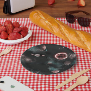 Space Pattern  Paper Plate