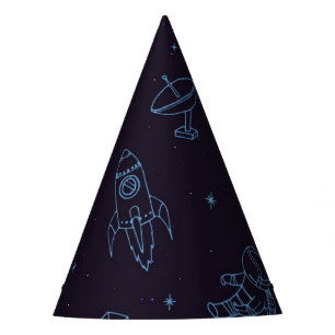 Space pattern party hat