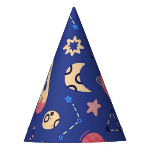Space pattern party hat