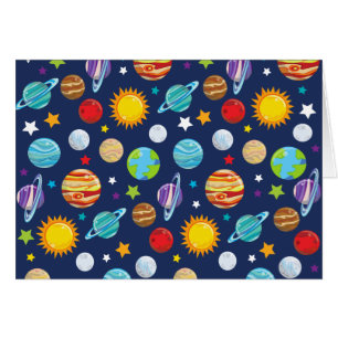 Space Pattern, Planets, Stars, Cosmos, Galaxy