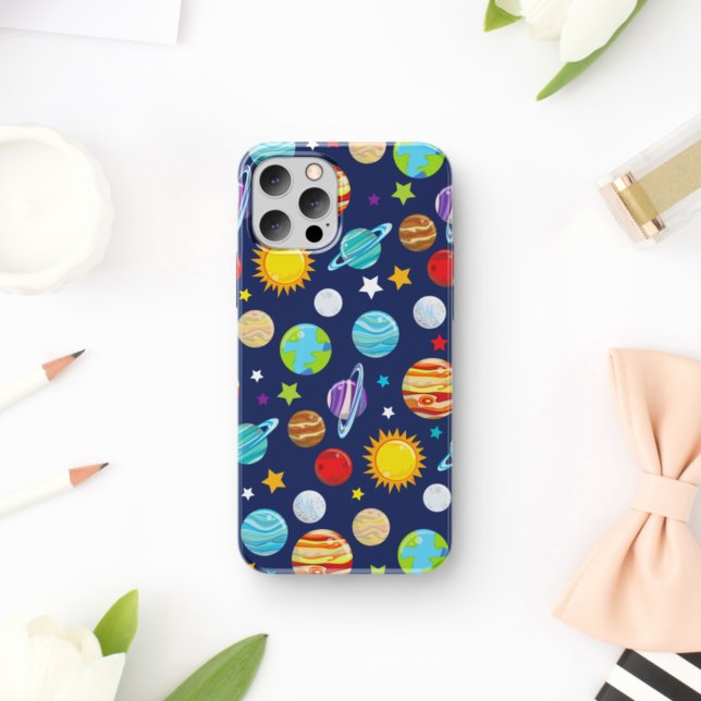 Space Pattern, Planets, Stars, Cosmos, Galaxy Case-Mate iPhone Case (Creator Uploaded)