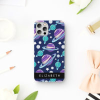 Space Pattern, Planets, Stars, Galaxy, Your Name