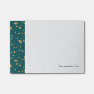 Space pattern post-it notes