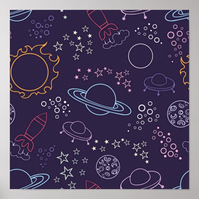 Space pattern poster (Front)