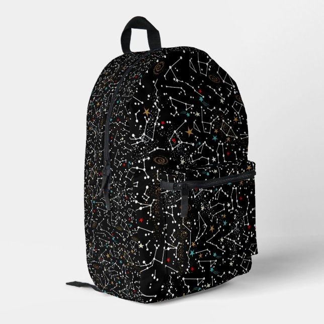 Space Pattern  Printed Backpack (Back Corner Left)