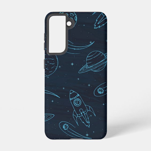 Space pattern samsung galaxy s21 case (Back)