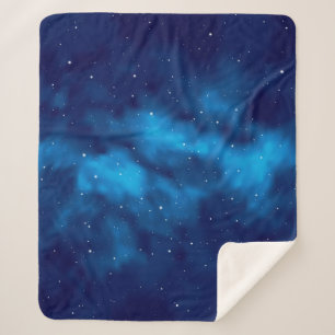 Space pattern sherpa blanket