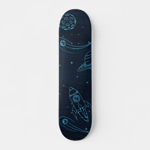 Space pattern skateboard