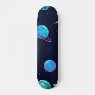Space pattern skateboard