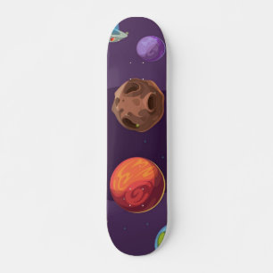 Space pattern skateboard