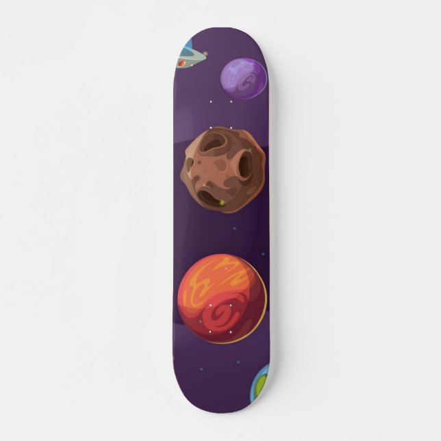 Space pattern skateboard (Front)