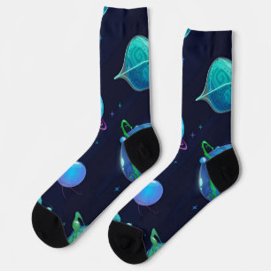 Space pattern socks