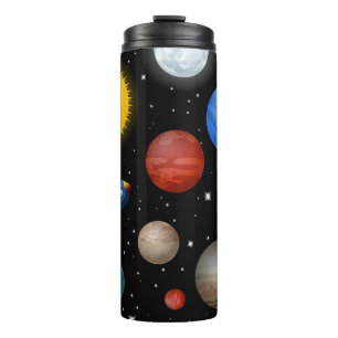 Space pattern thermal tumbler