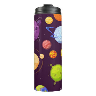 Space pattern thermal tumbler
