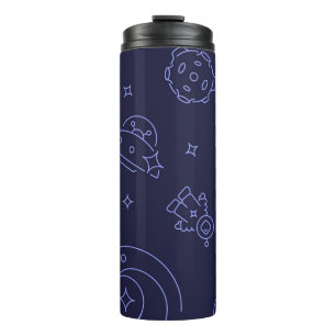 Space pattern thermal tumbler