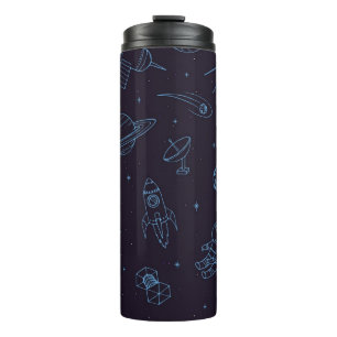 Space pattern thermal tumbler