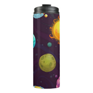 Space pattern thermal tumbler