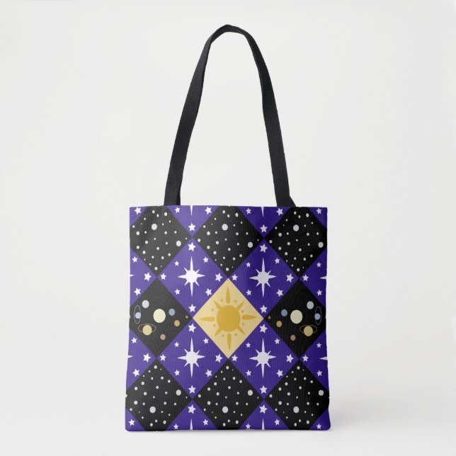 Space Pattern Tote Bag (Front)