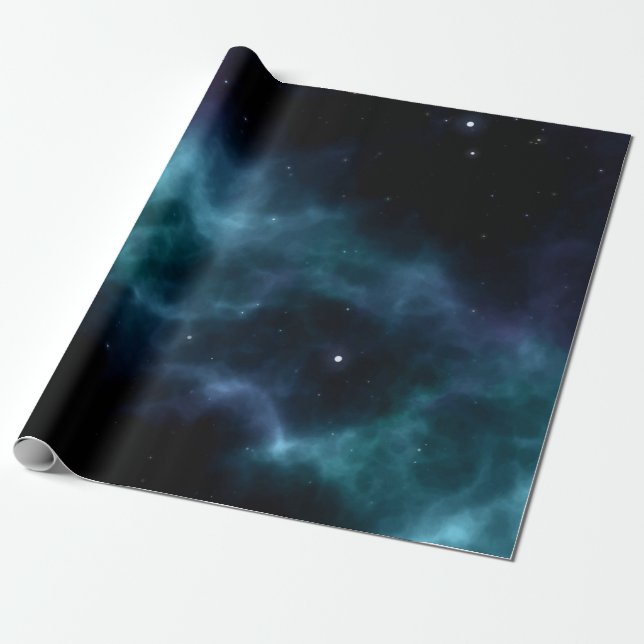 Space pattern wrapping paper (Unrolled)