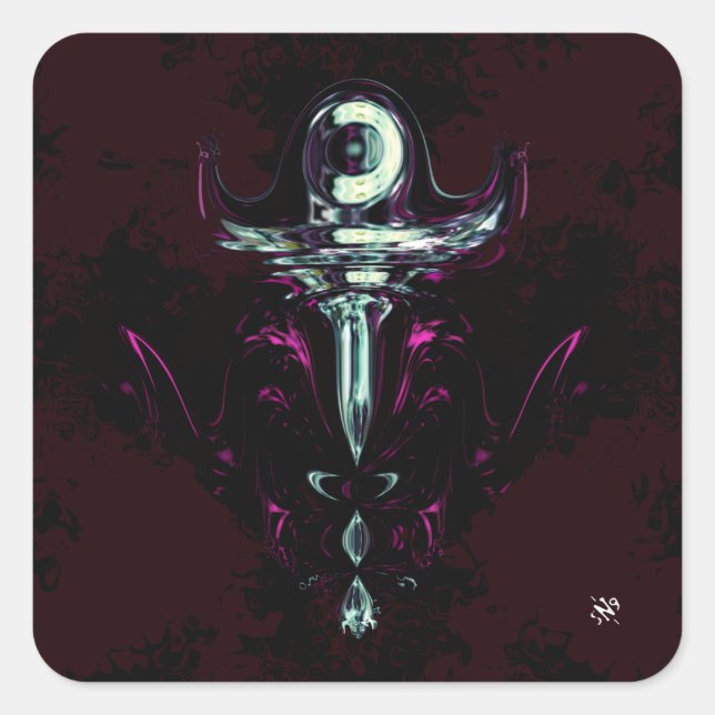 Space pawn v1 square sticker (Front)