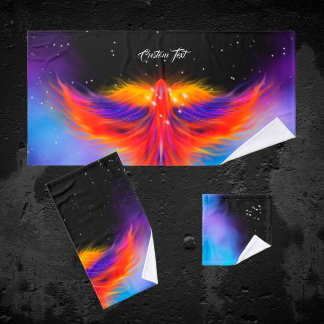 Space Phoenix Nebula Bath Towel Set (Creator Uploaded)