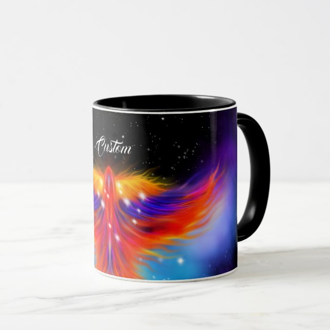 Space Phoenix Nebula Mug (Front Right)