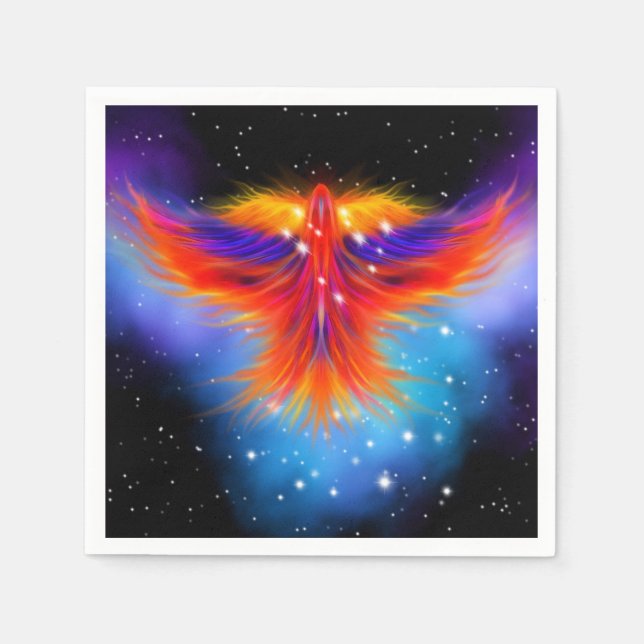 Space Phoenix Nebula Napkin (Front)