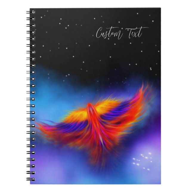 Space Phoenix Nebula Notebook (Front)