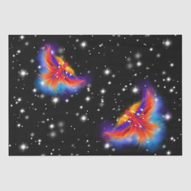 Space Phoenix Nebula Tissue Paper (Front)