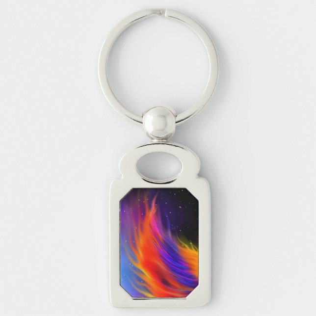 Space Phoenix Wing Key Ring (Front)