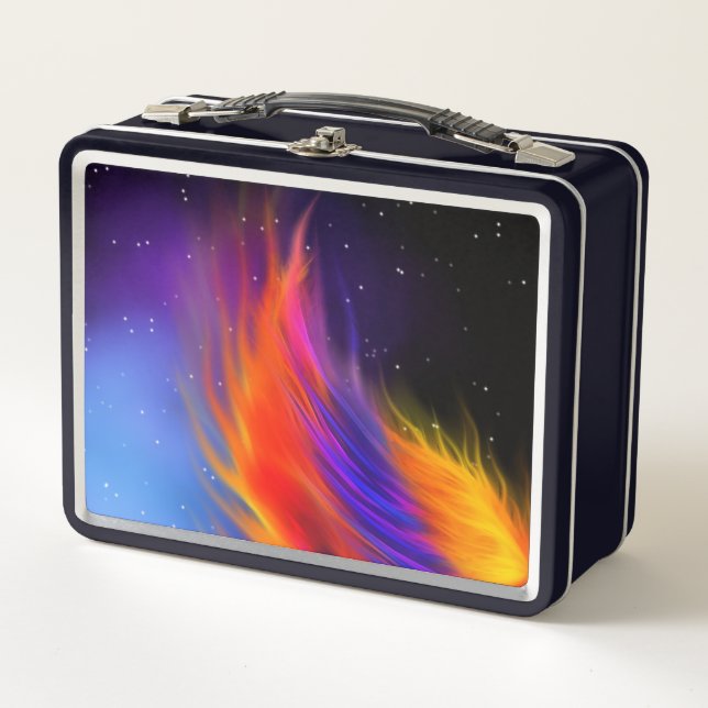 Space Phoenix Wing Metal Lunch Box (Front)