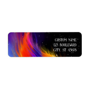 Space Phoenix Wing Return Address Label