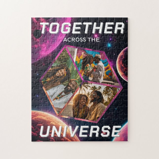 Space Pictures Cubes Between Plants in 3D Jigsaw Puzzle (Vertical)