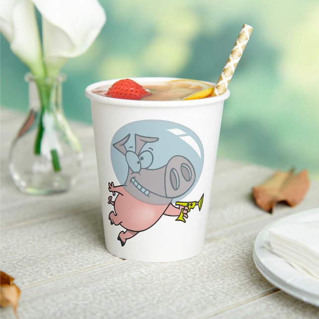 Space Pig Astronaut With A Phaser Paper Cups (Creator Uploaded)